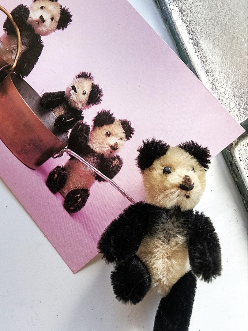 きっとあの子のお友達　ドイツ　こぐま　シュコー　パンダ　 アンティーク　９ｃｍ