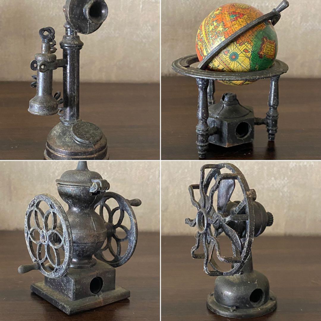 アンティーク　鉛筆削り　金属製ミニチュアコレクション 16点セット　昭和レトロ