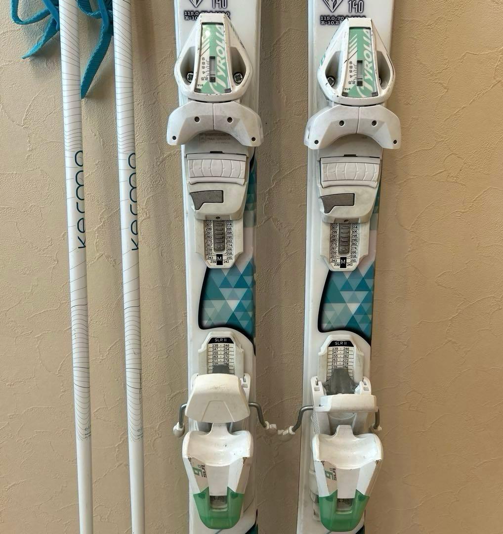 ◾️カービングスキーセット　板140㎝ ブーツ24.5㎝　女性用　レディース用