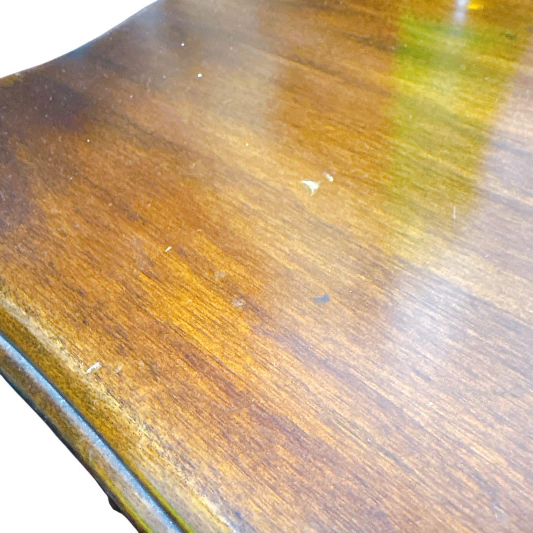 アンティーク 彫刻　猫脚　木製 コンソールテーブル デスク ヴィンテージ