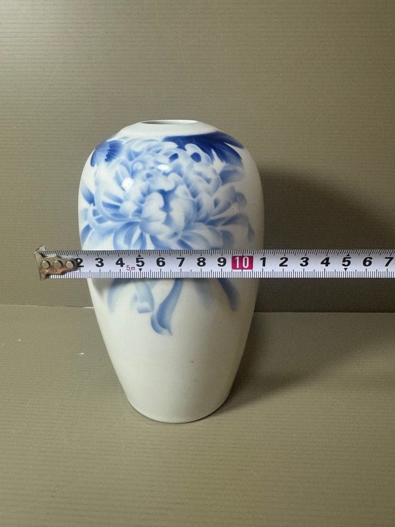 2071 深川製磁　色絵花瓶　時代物