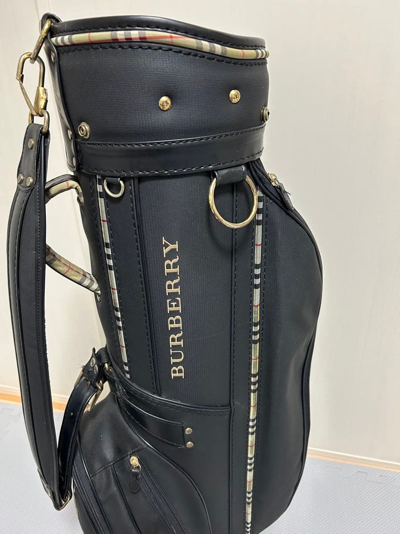 希少 バーバリー BURBERRY キャディバッグ ゴルフ