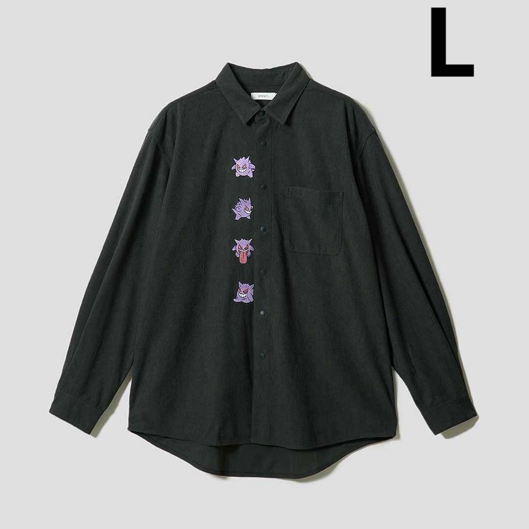 グラニフ　ゲンガー パニック　ルーズフィットコーデュロイシャツ　L