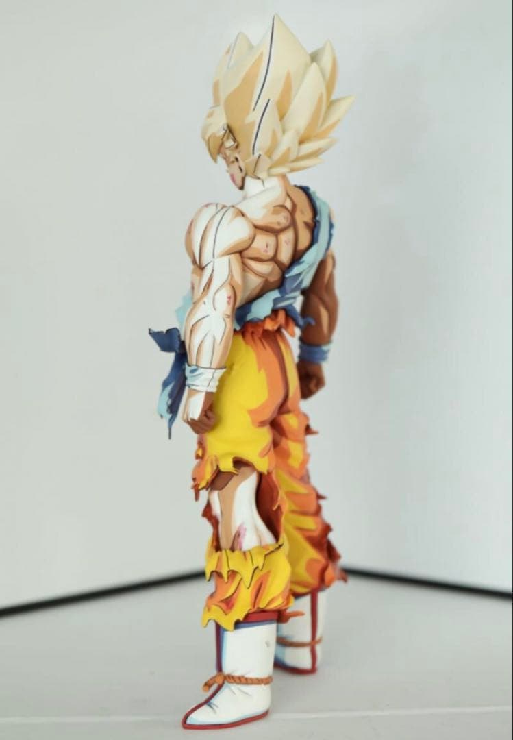 ドラゴンボールSMSP サイズ 伝説の超サイヤ人 孫悟空 リペイント 二次元彩色