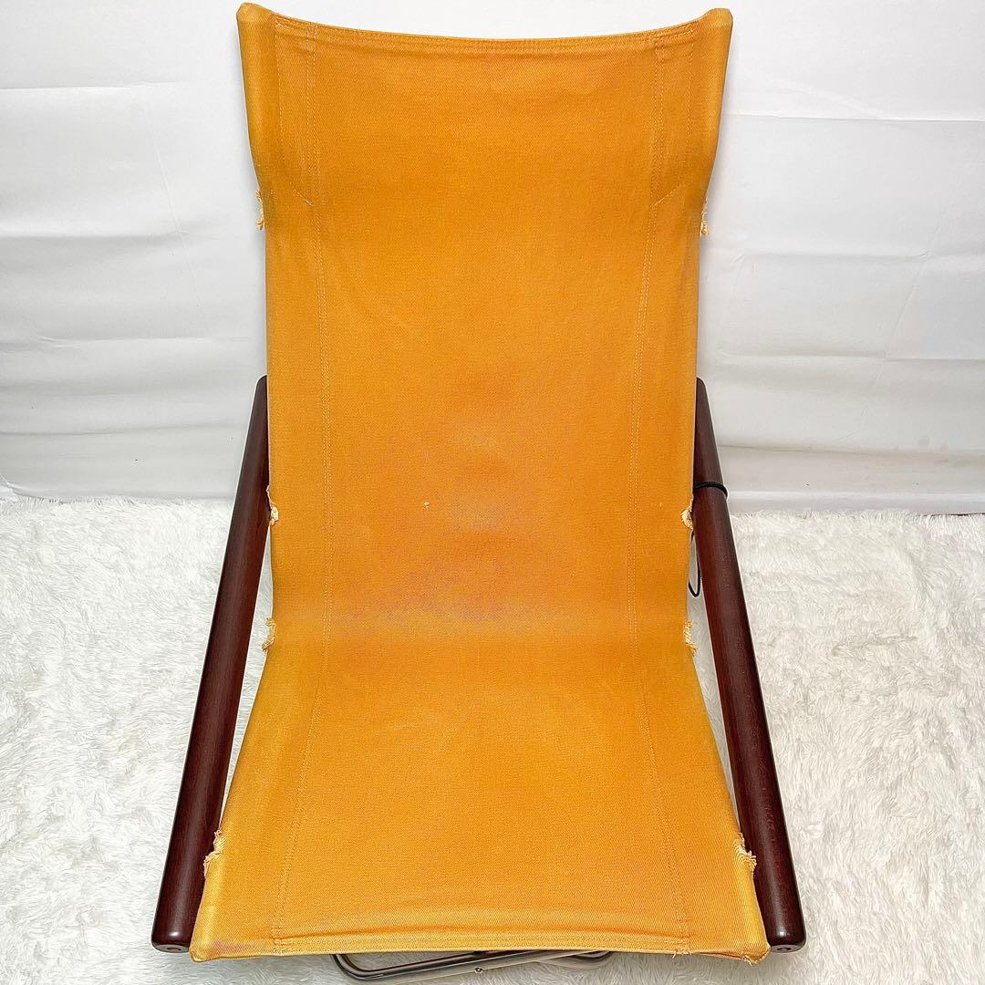 NychairX ニーチェアエックスオットマン付き オレンジ×ダークブラウン