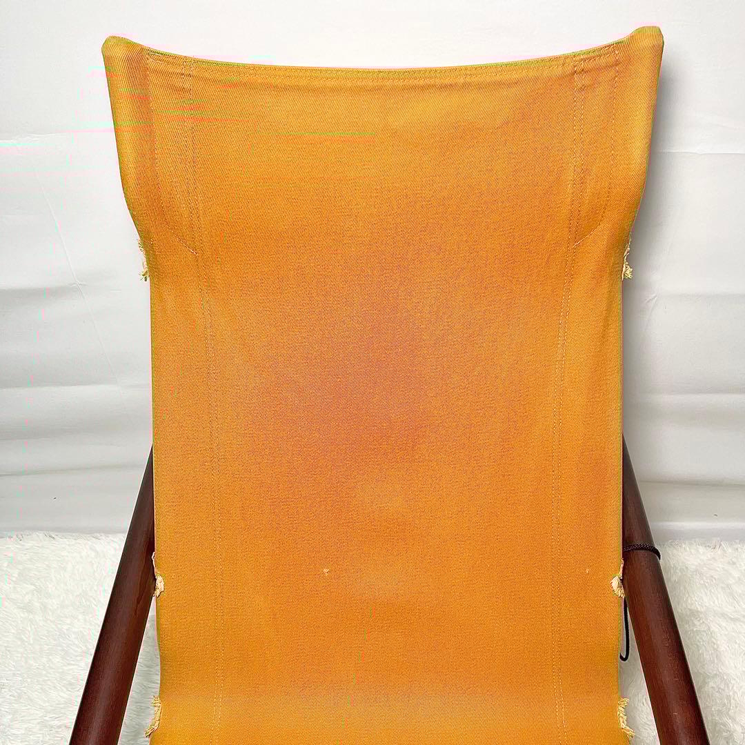 NychairX ニーチェアエックスオットマン付き オレンジ×ダークブラウン