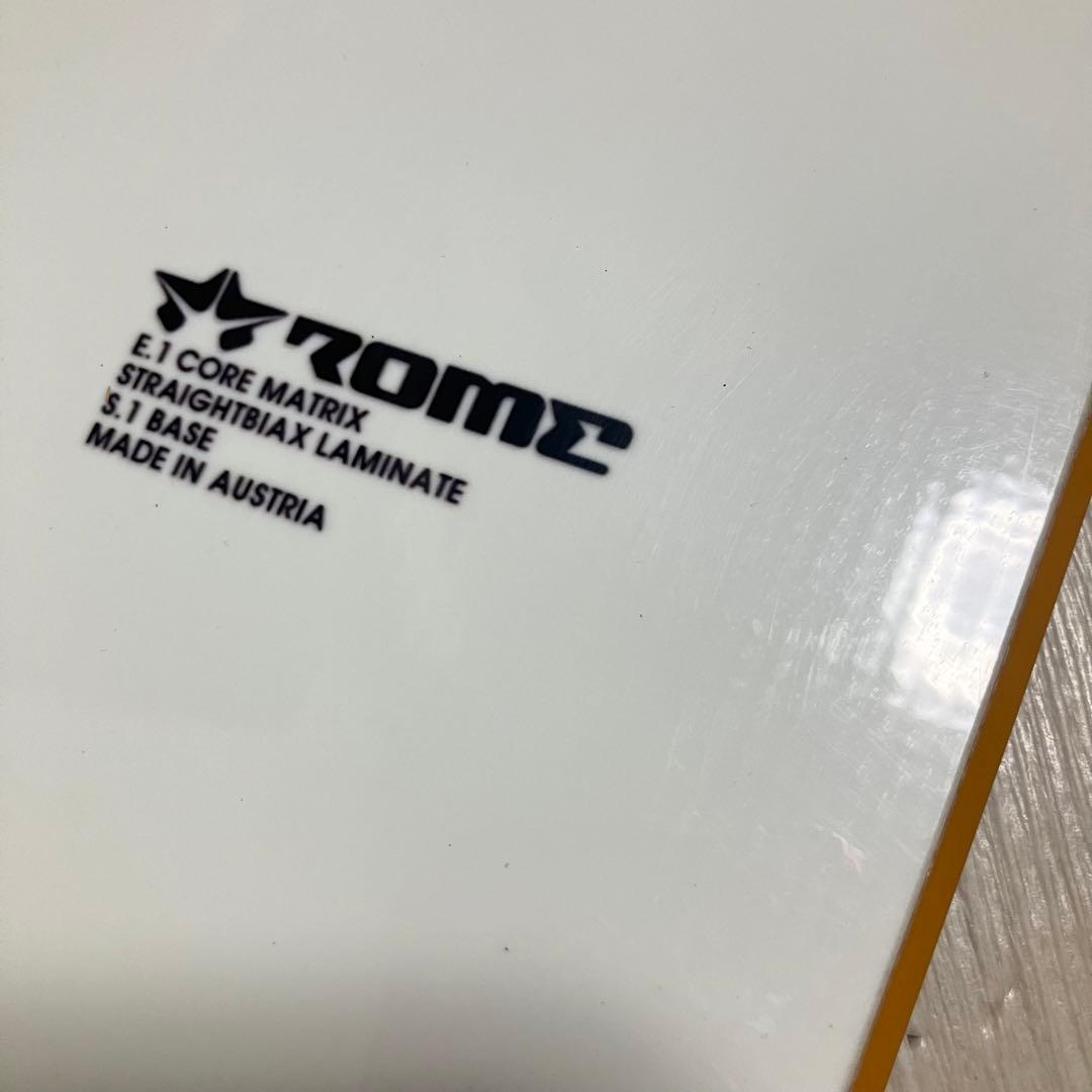 新品バインディング/Rome VINYLロームスノーボードセット143/バック付