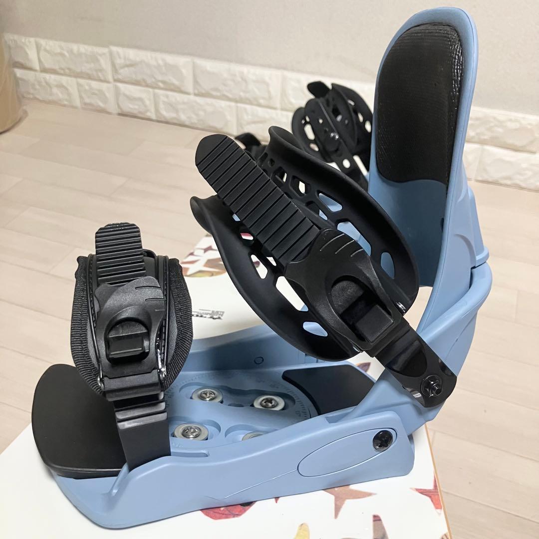 新品バインディング/Rome VINYLロームスノーボードセット143/バック付