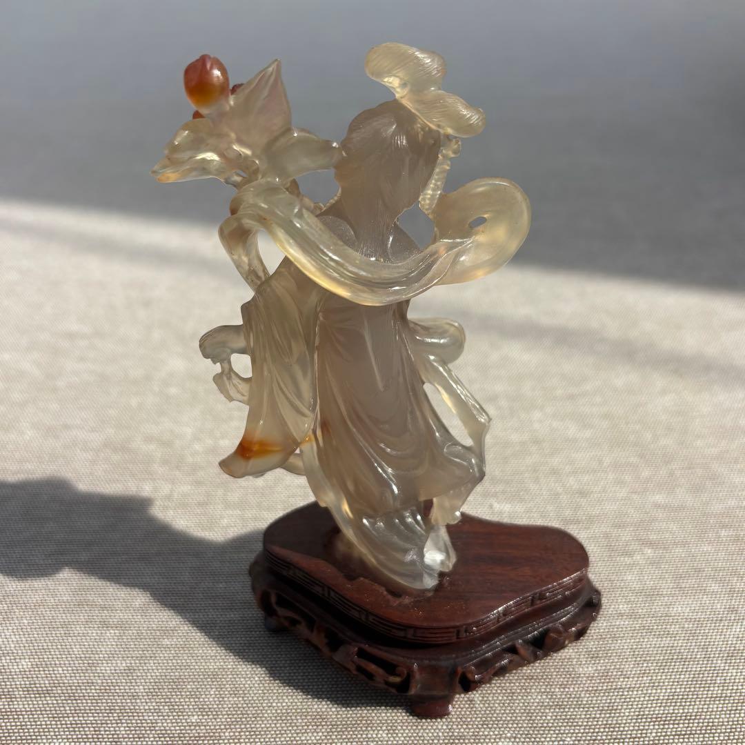 【s001】極美品・瑪瑙メノウ中国美術置物