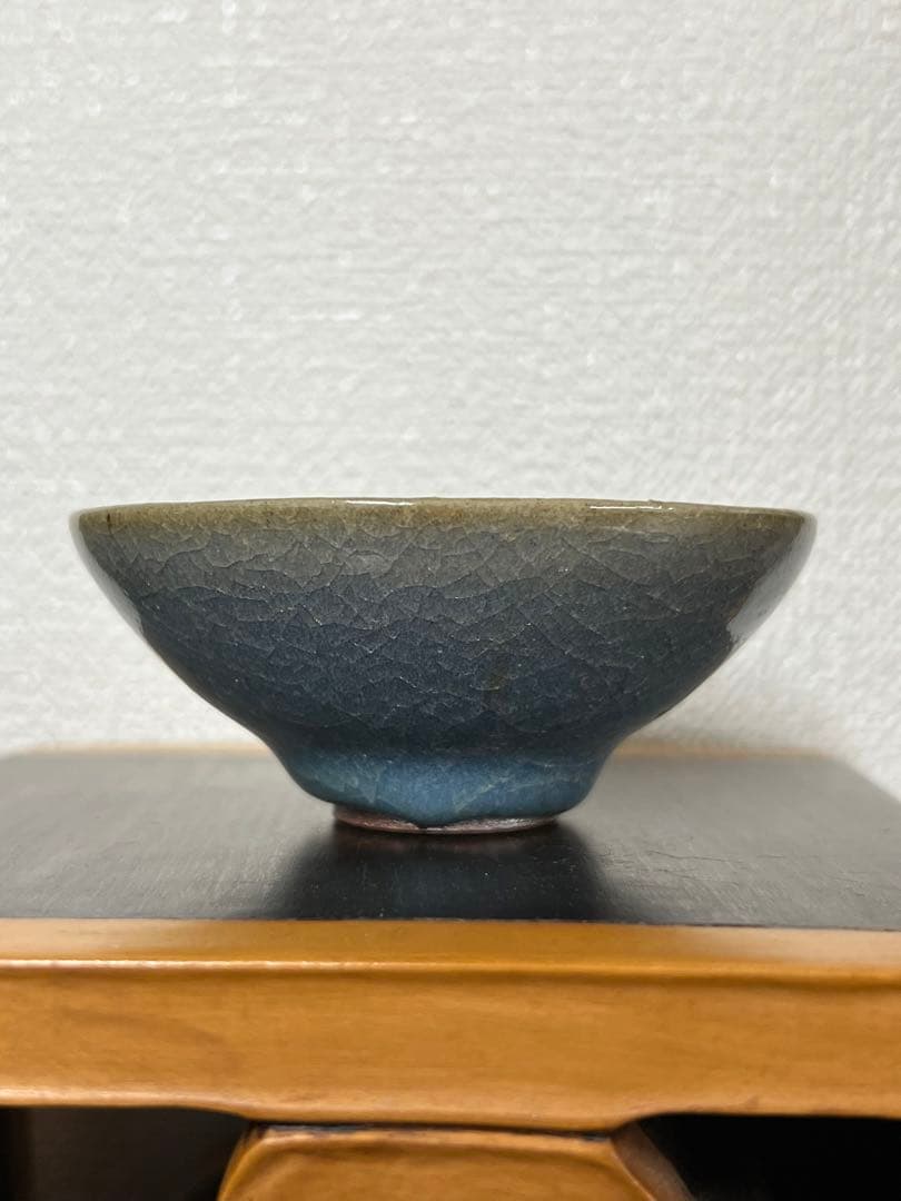 中国古美術　清時代鈞窯釉酒盃　XG2-69