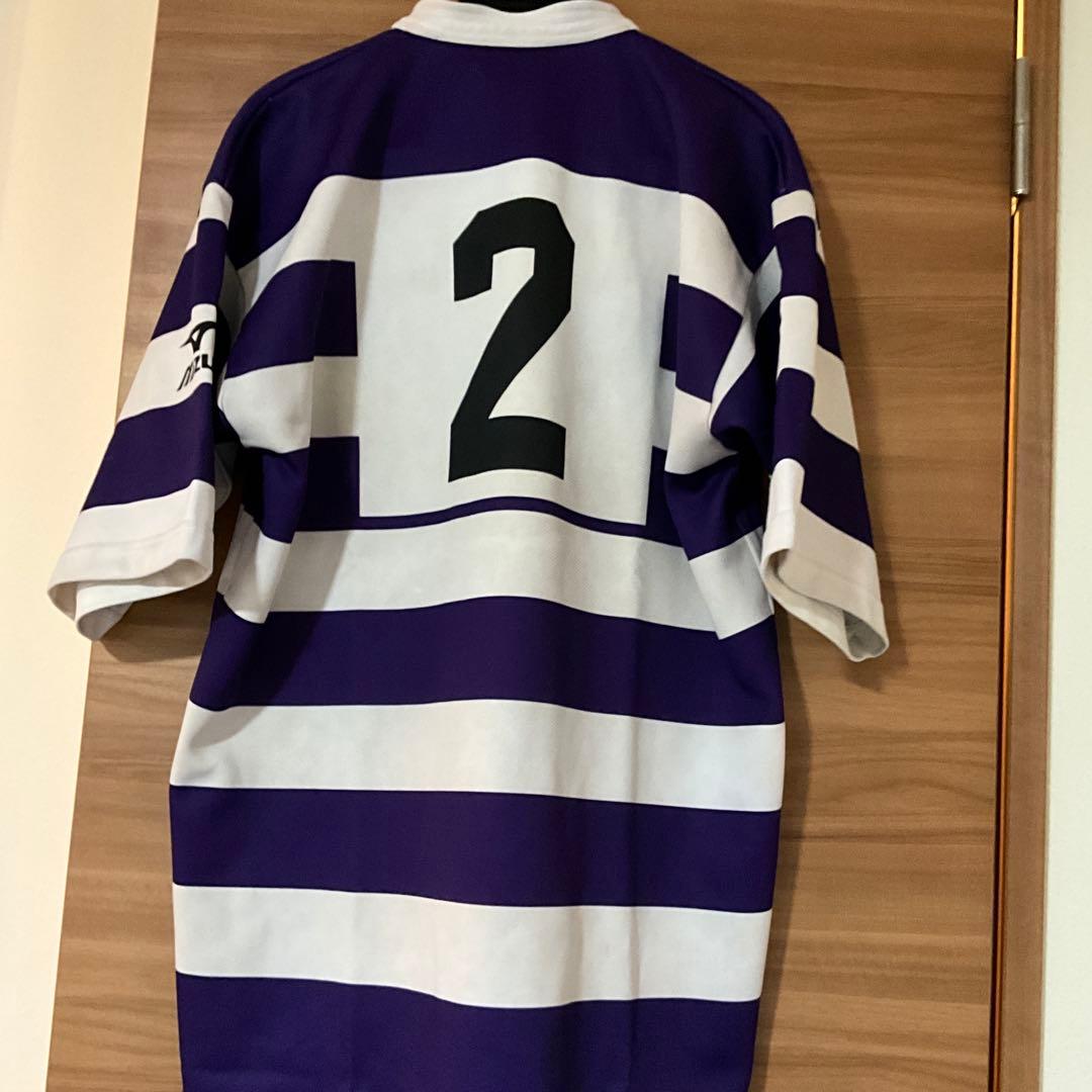 Mizuno 明治大学附属高校　ラグビー　紫紺ジャージ　背番号2