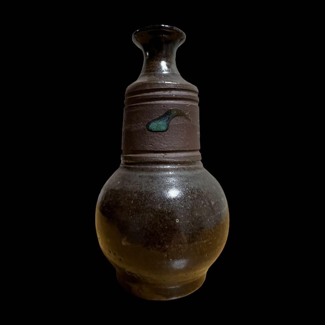 【SALE】《希少&美品》琉球王国時代 壺屋焼 渡名喜瓶 泡盛瓶 酒器 古陶