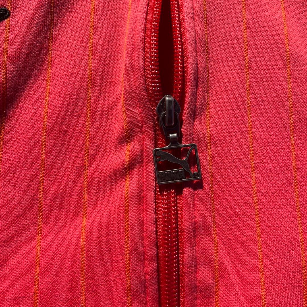 80s Puma ヒットユニオン製 トラックジャケット ジャージ 刺繍 赤 L