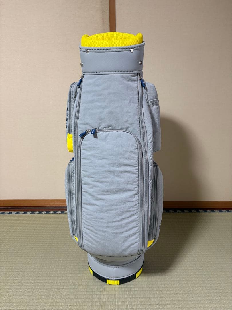 【TM】【新品未使用】FIDRA キャディバッグ グレー/イエロー