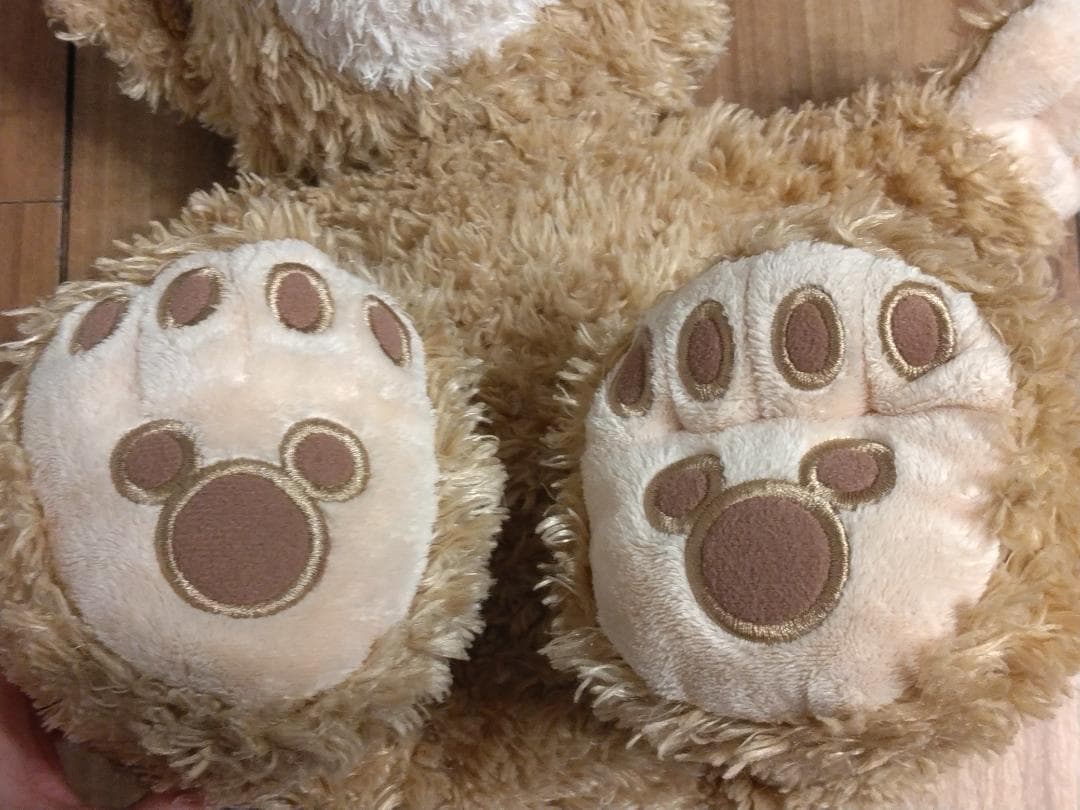 【美品、超レア】初期ダッフィーぬいぐるみ2004～2005購入　ビーズ入り白タグ