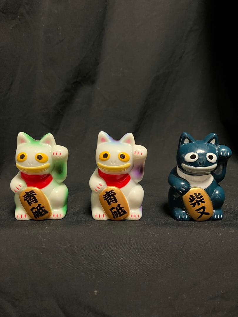 REALHEAD リアルヘッド 招きウナギ猫 3体セット