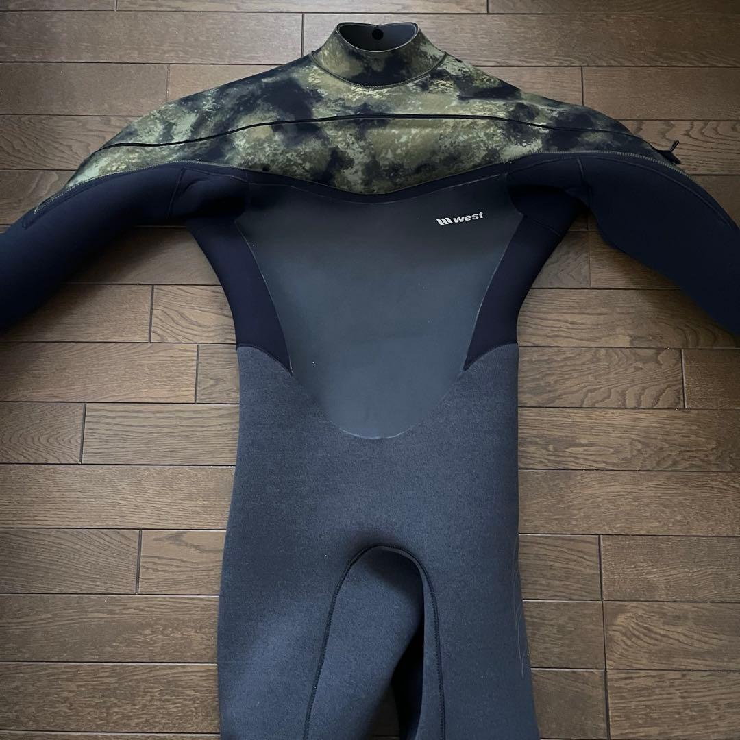 Wetsuit 5×3ブラック・カモフラージュ セミドライスーツ