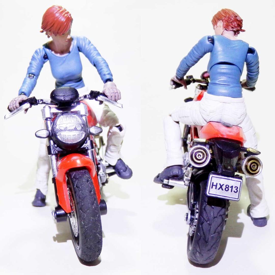 1/18スケール：可動フィギュア＆バイク（ミニカー）：個人塗装＆改造品セット