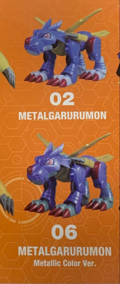 プラバコ　デジモンアドベンチャー　PLA BAKO メタルガルルモン ２種