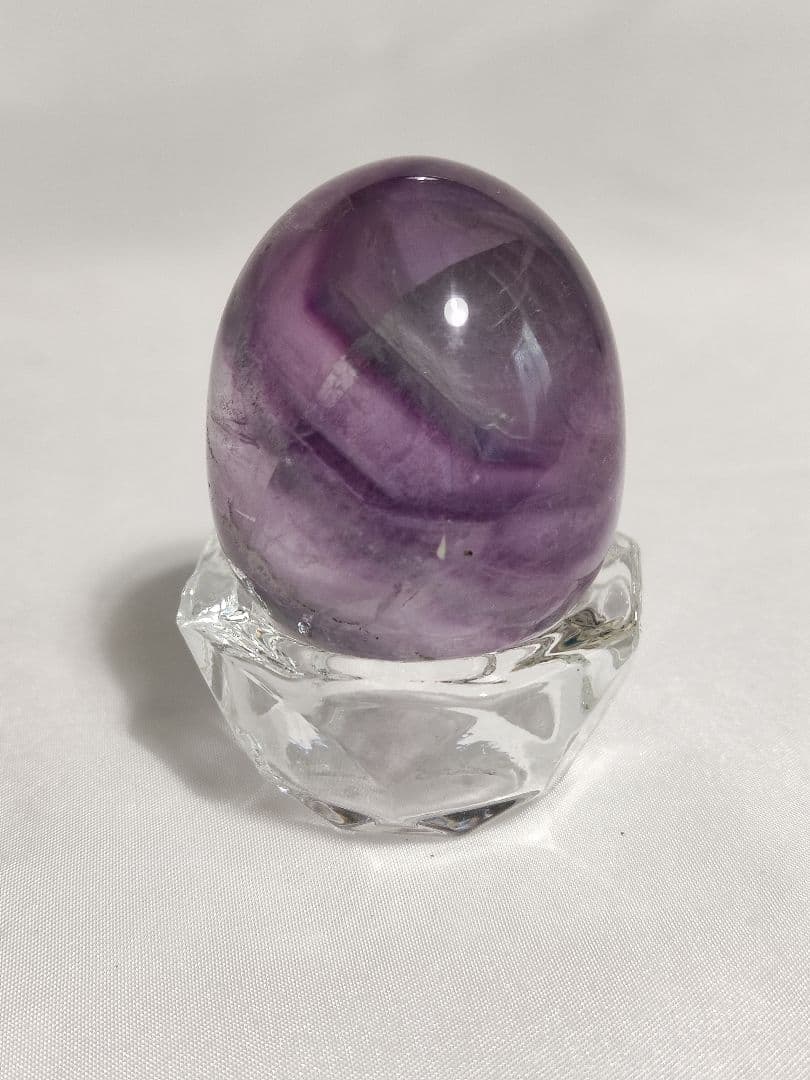 パワーストーン　天然石　エッグ型　フローライト　100g　No.389