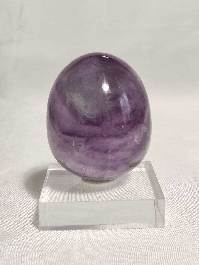 パワーストーン　天然石　エッグ型　フローライト　100g　No.389