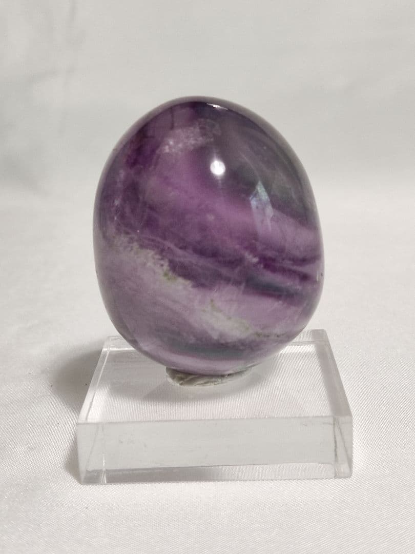 パワーストーン　天然石　エッグ型　フローライト　100g　No.389