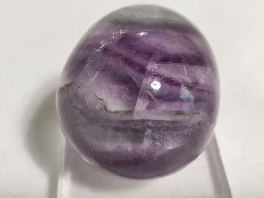 パワーストーン　天然石　エッグ型　フローライト　100g　No.389