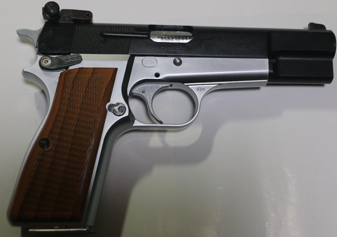 JAC製ABS樹脂ガスガン 　ブローニングＨＰハーフシルバー　ASGK合法品