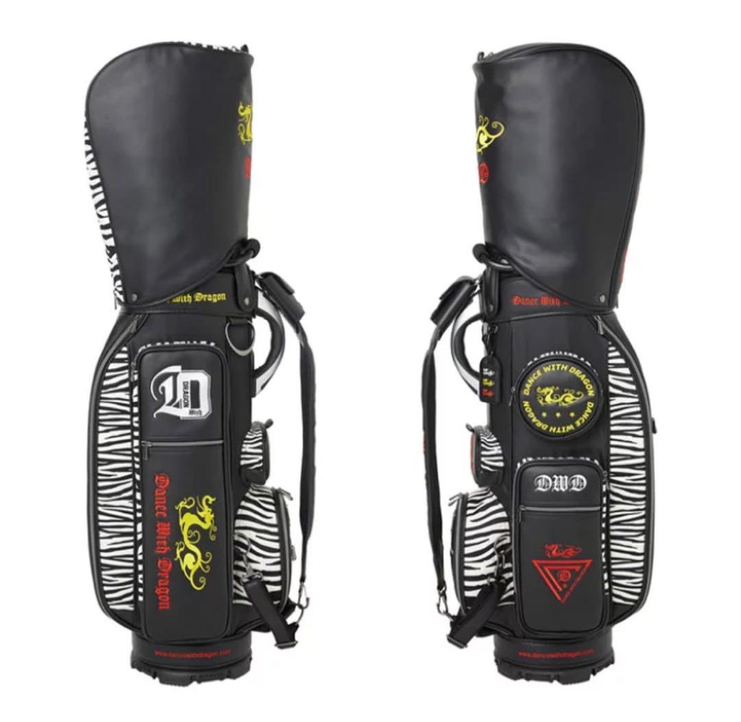 Dance With Dragon ゴルフバッグ ゼブラ柄