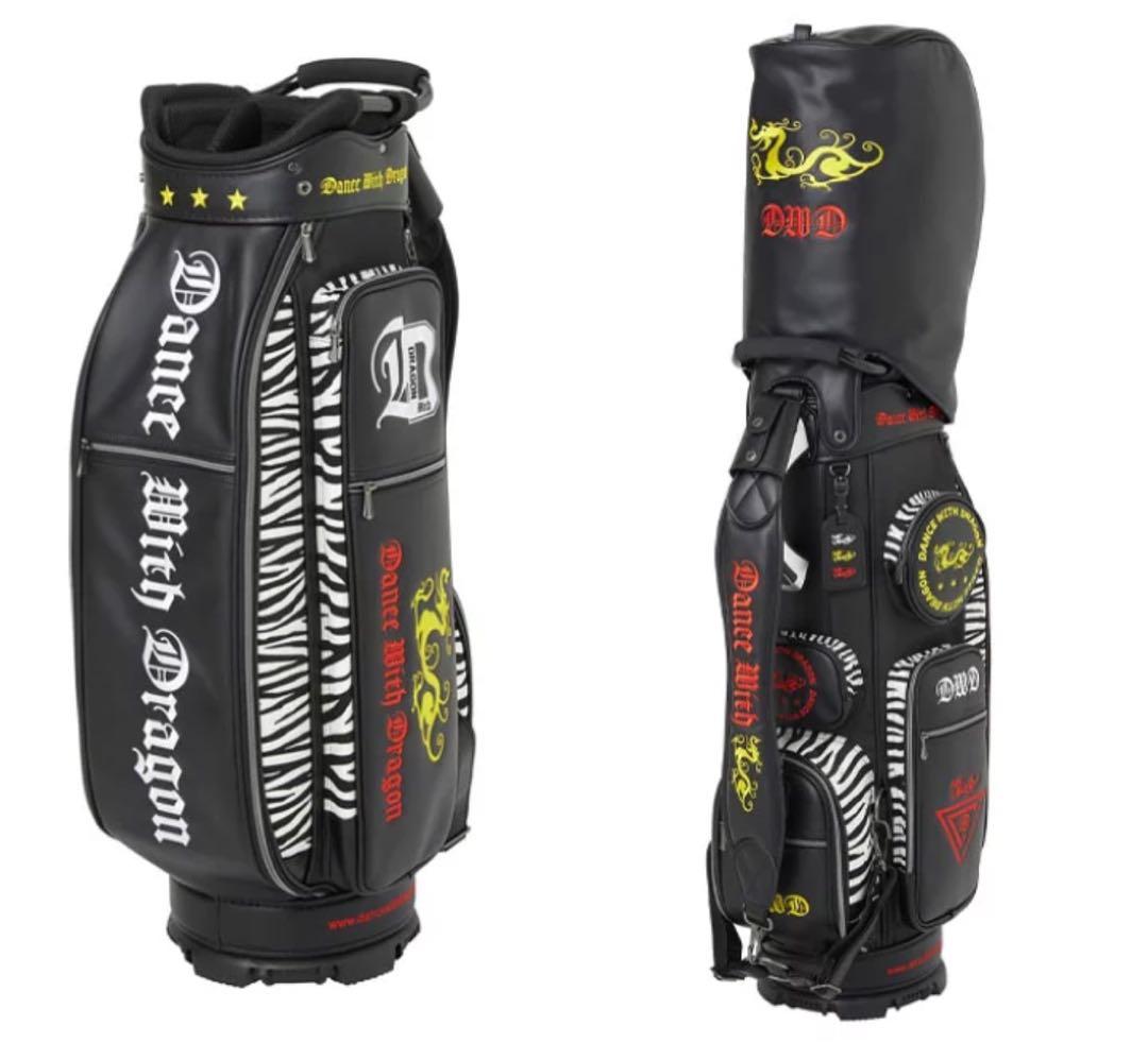 Dance With Dragon ゴルフバッグ ゼブラ柄