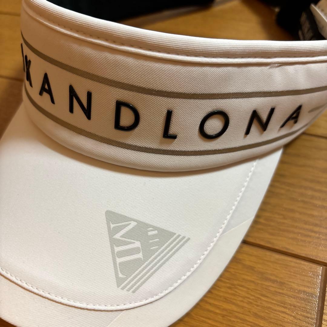 未使用☆MARK & LONA☆ホワイト☆バイザー☆ゴルフ