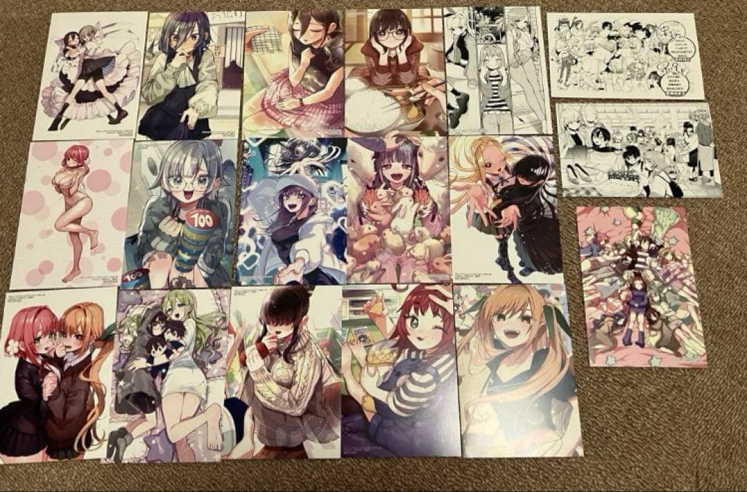 君のことが大大大大大好きな100人の彼女 イラストカード 18種