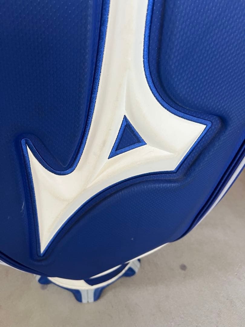 MIZUNOゴルフ キャディーバッグ ツアーシリーズ メンズ ホワイト×ネイビー