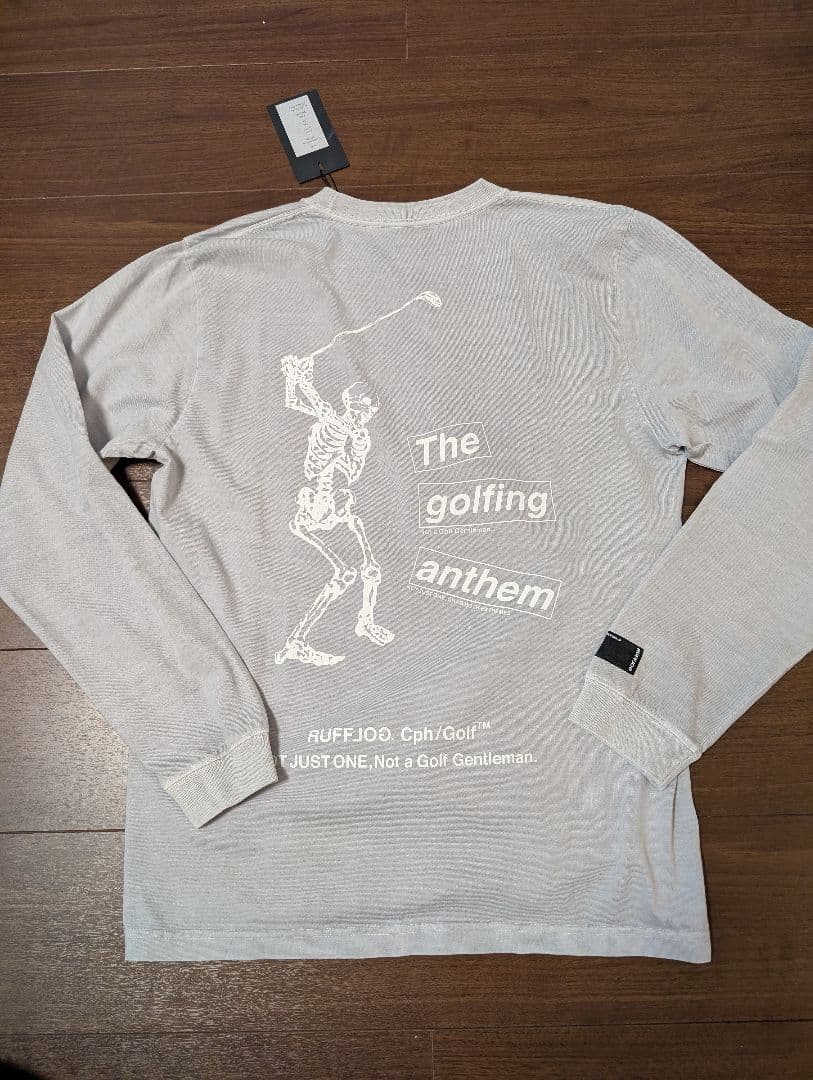 ラフロッグ　 ロングTシャツ　ライトグレー　Mサイズ