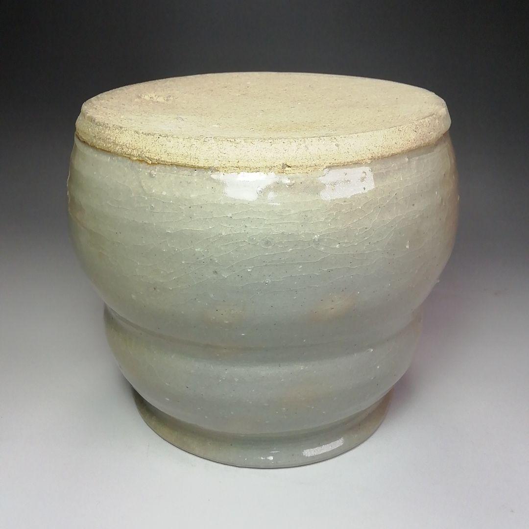 Ｓ４９５　水指　『瓢形水指』『豊田嘉隆作』　共箱　茶道具