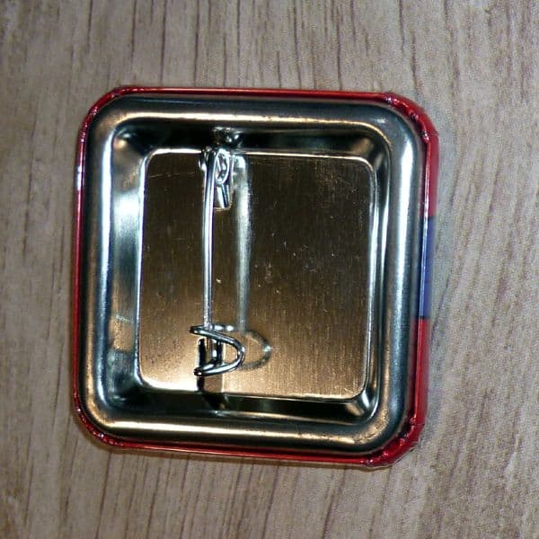 逆転裁判画廊　牙琉霧人　 缶バッジ 　スクエアバッジ　逆転裁判