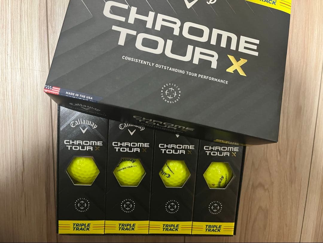 ゴルフボール CHROME TOURXYLW24TRIPLE TRACK1ダース