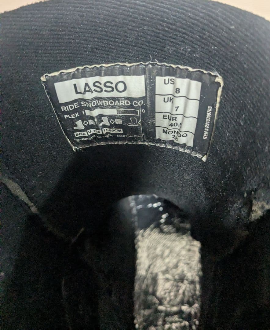 スノーボードブーツ　RIDE LASSO BOA 22-23モデル　26.0㌢
