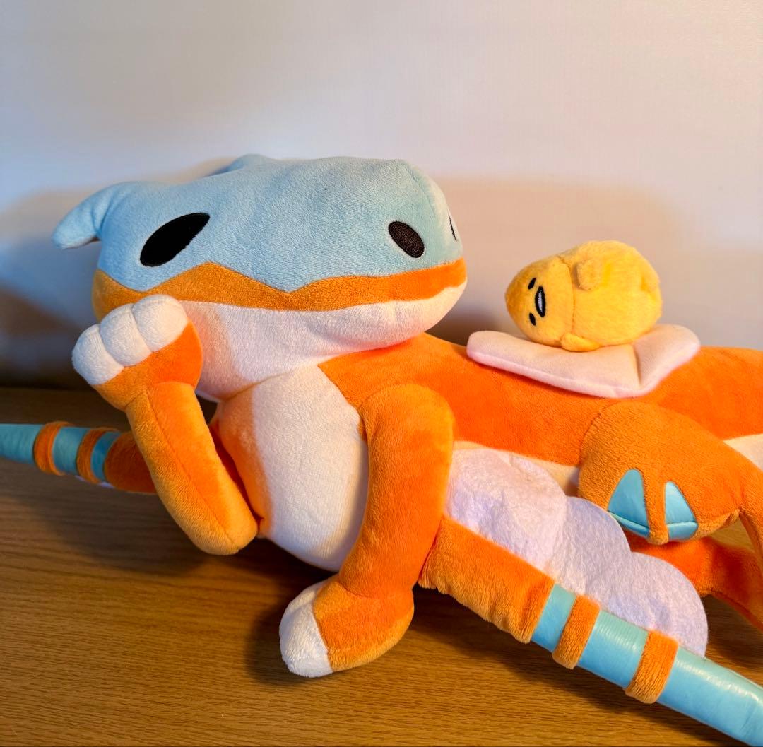 希少！タグ付き ティガレックス×ぐでたま ぬいぐるみ モンスターハンター コラボ