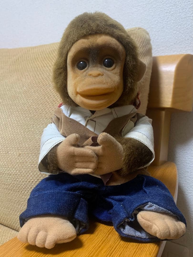 【レトロ】90s HOSUNG モンキー ぬいぐるみ