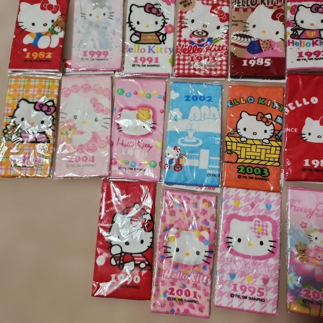 ハローキティプチタオル35周年記念 22枚セット 未開封品 レア