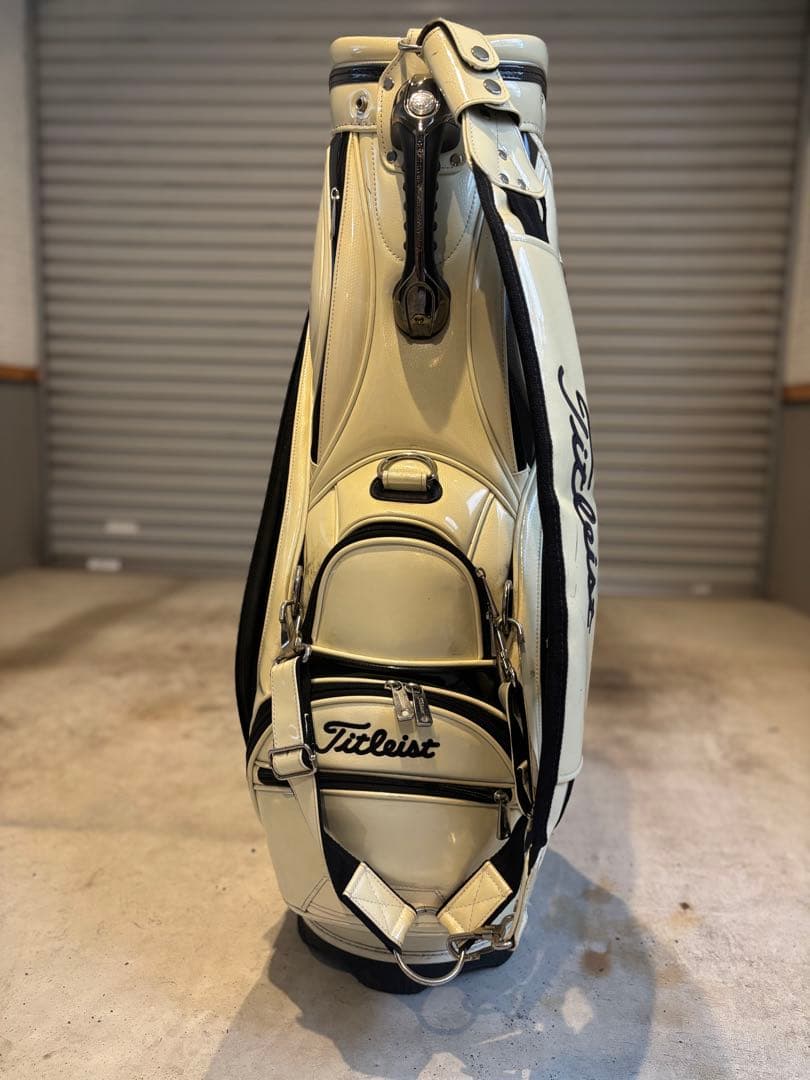 Titleist キャディバッグ ホワイト ポケット多数