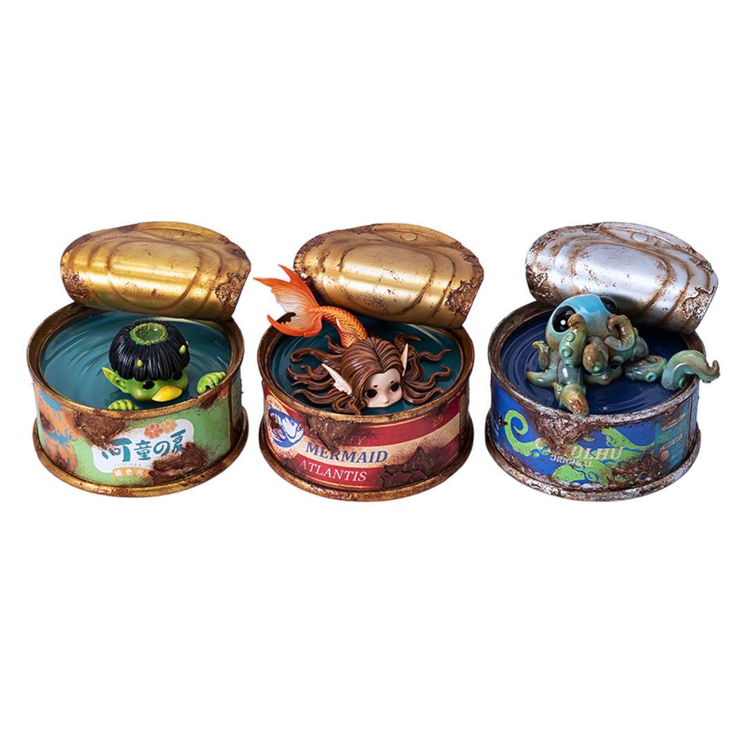 好奇心の缶詰　河童　マーメイド　クトゥルフ　フィギュア　スタチュー　アートトイ