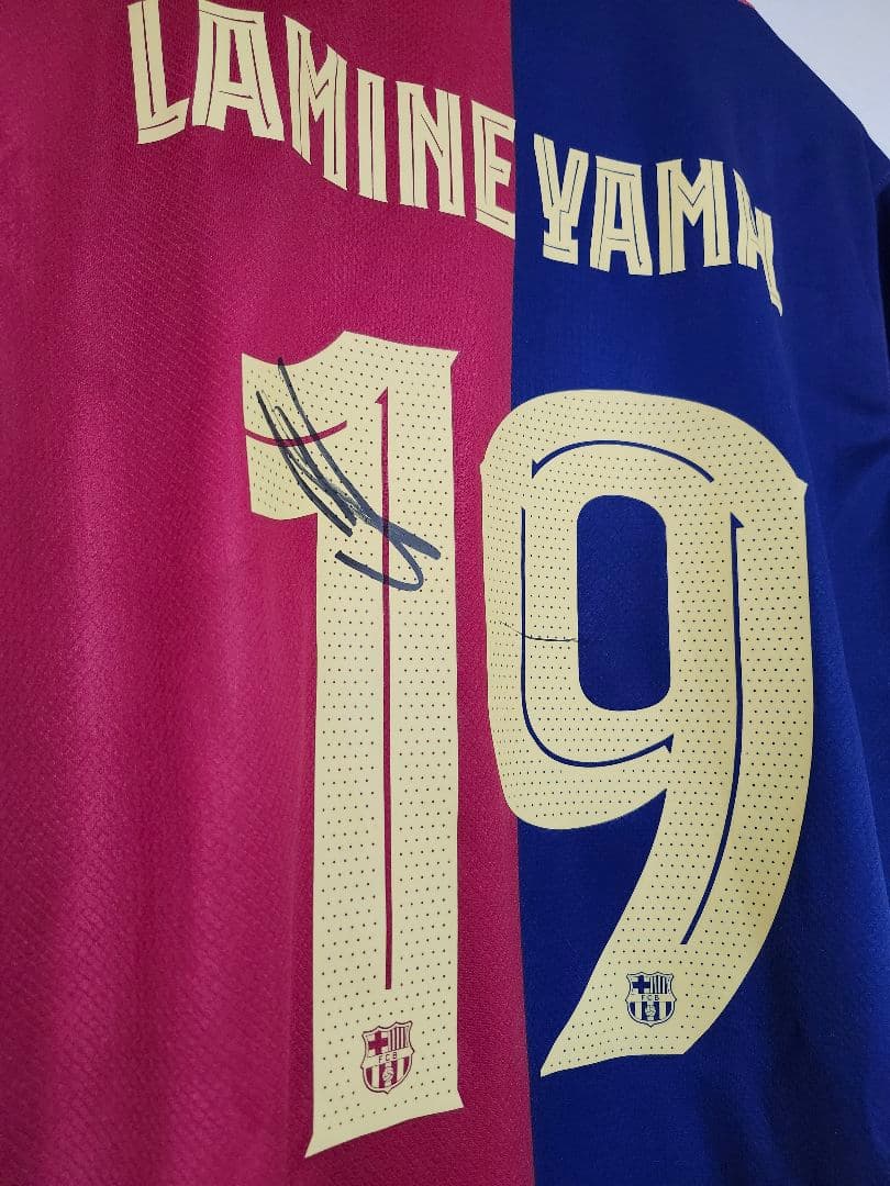 ヤマル サイン バルセロナ サッカー ユニフォーム 正規品 NIKE 証明書付き