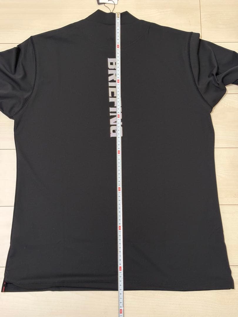 未使用)ブリーフィング ゴルフ メンズ 長袖ハイネックシャツ L ブラック