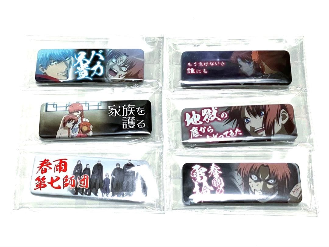 銀魂 ロングスクエア缶バッジ 春雨第七師団　神威　阿伏兎