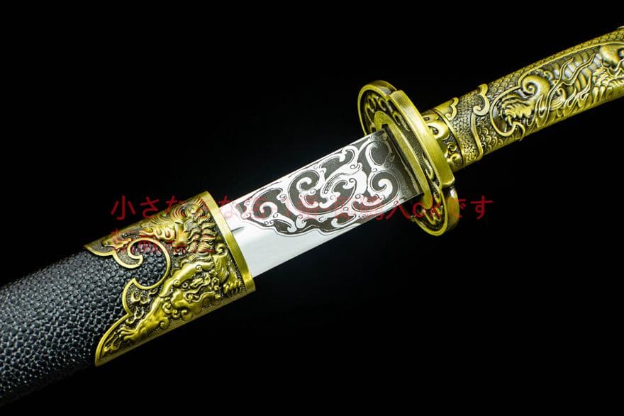 青面獣雁翎刀清刀 古兵器 武具　刀装具　日本刀　模造刀 居合刀