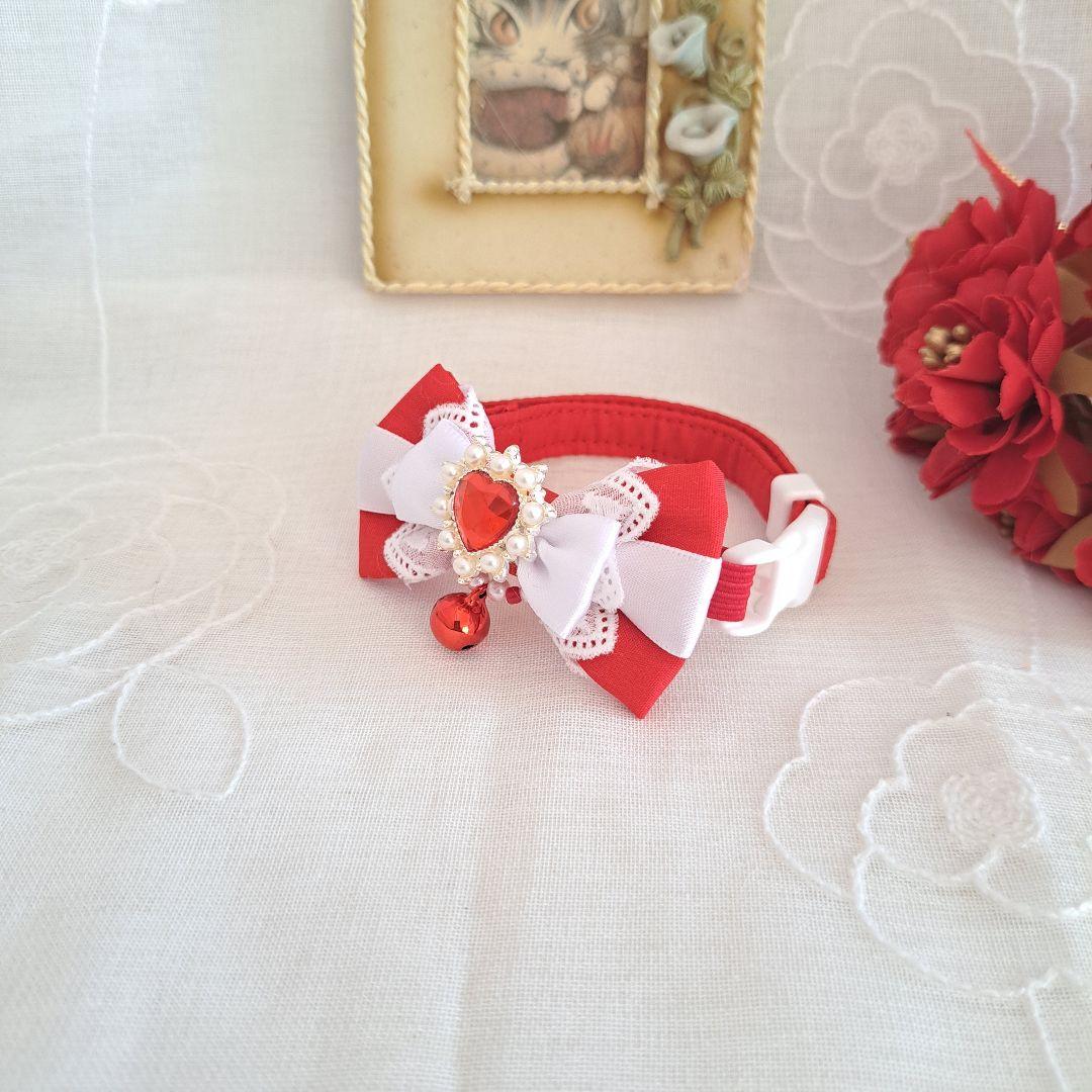 シングルリボン、バレンタインBOX(赤)わんちゃん猫ちゃん用