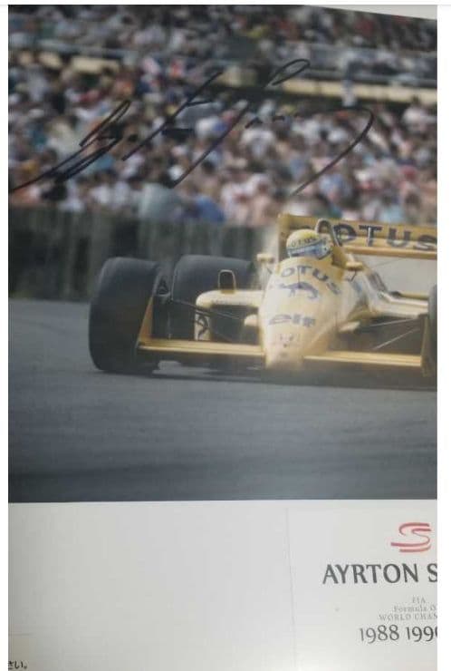 アイルトン・セナ　セナ　F1　直筆サイン　サイン　アイルトン・セナ・ダ・シルバ