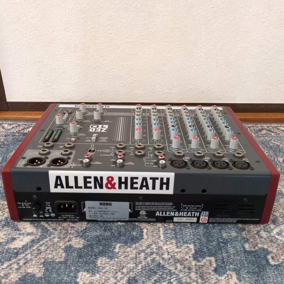 【美品】ALLEN & HEATH ZED-10 ミキサー 電源コード付き